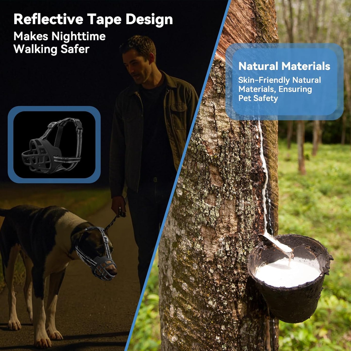 Dog Muzzle for Large Dogs, Breathable Basket Muzzles for Small, Medium and X-Large Aggressive Dog, Allows Panting Drinking, Suitable for Grooming Trimming Training (Black, 5)