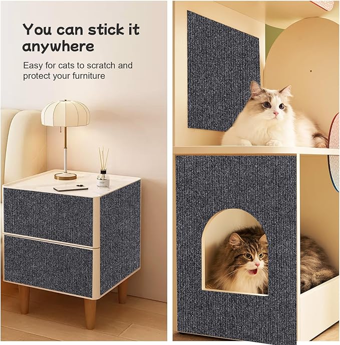 Furniture Pet Protectors Sofa Protector for Cats Couch Corner Protectors for Cat Scratch Furniture Protector Corner Grey 15.8"×78.7"