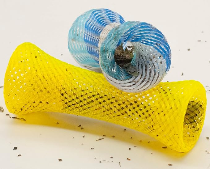 Fashion's Talk 49PCS Cat Spring Toy for Kitten Catnip Bag Mesh Tubes Spring Cat Toy Bulk for Indoor Cats Kitty