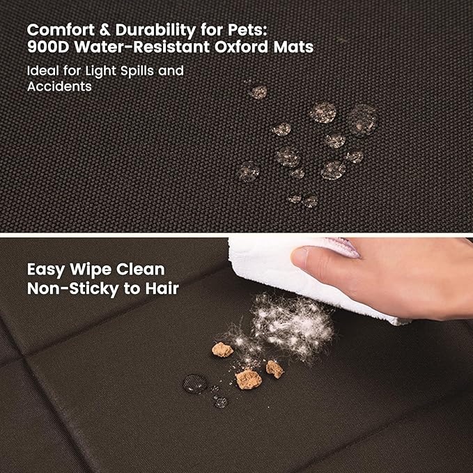 Miguel Oxford 900D Outdoor Waterproof Dog Bed for Metal Dog Crates Water-Resistant All Weather Pet Mat Durable Easy Wipe Clean Travel Indoor Outdoor Puppy Cat Crate Bed 30inch, Brown