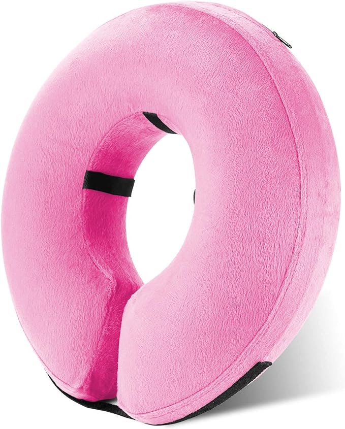 Katoggy Inflatable Dog Collar, Soft E-Collars for Dogs After Surgery, Adjustable Blow up Donut Dog Cone Collar for Small/Medium/Large Dogs and Cats