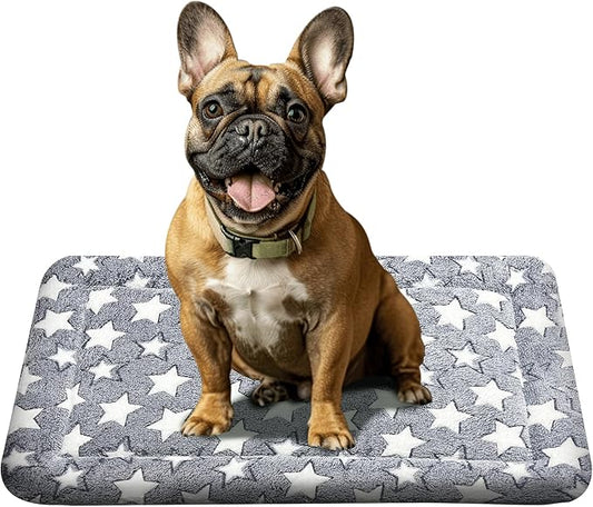 Dog Bed Mat - Comfortable Dog Kennel Pad, Multi-Purpose Dog Crate Bed & Dog Bed Mats for Dogs & Cats – Soft Dog Crate Mat & Dog Bed Crate Mat for Dog & Cat (Gray, S(24 * 18 * 1.5))