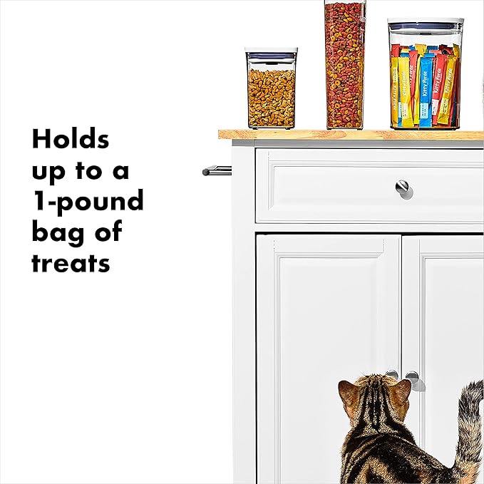 OXO Good Grips Pet POP – 1.1 Qt/1 L | Ideal for up to 1lb of treats | Airtight Dog and Cat Food Storage Container | BPA Free