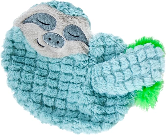 Catstages Purr Pillow Sloth Calming Cat Toy with Soothing Purr and Plush Material, Green - Helps Comfort Anxious Cats