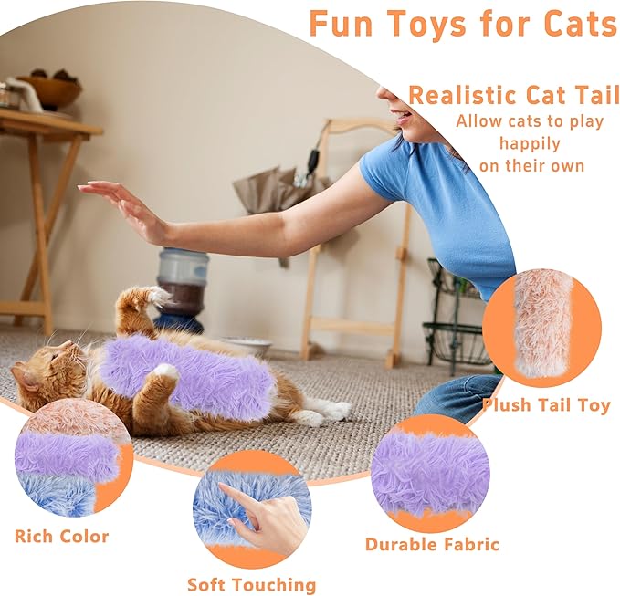 3 Pack Catnip Soft Durable Cat Pillows, Rich Color Catnip Indoor Interactive Cat Kicker, Companion Toys for Cats (Purple Set)