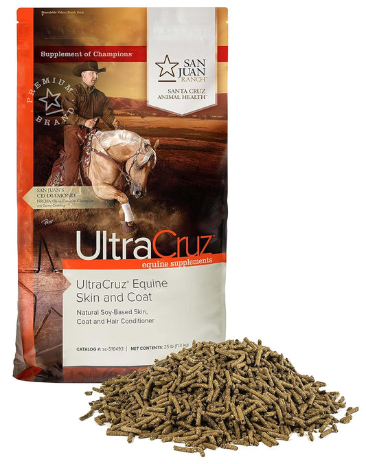 UltraCruz® Equine Skin and Coat Pellet, 25 lb