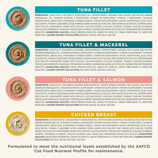 Applaws Vitality Wet Cat Food Paté, Natural Canned Cat Food, Wet Food for Cats with Added Vitamins and Minerals, Grain Free, Carrageenan Free, Variety Selection Paté (24 Count, 2.47 oz Cans)