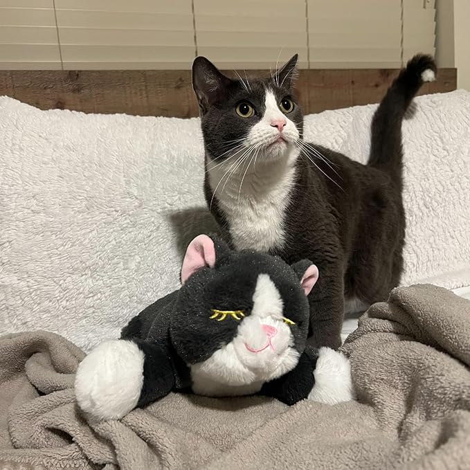 Snuggle Kitty Heartbeat Plush Cat Toy by Snuggle Puppy - Cat Calming Toy and Anxiety Relief for All Breed Sizes