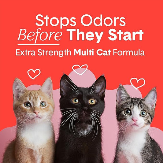 Boxie® Extra Strength 35 Day Odor Control Clumping Clay Cat & Kitty Litter 16lb, 99.9% Dust-Free, Probiotic Formula, Long-Lasting, Veterinarian Approved, Easy Scooping for Multi-Cat Homes