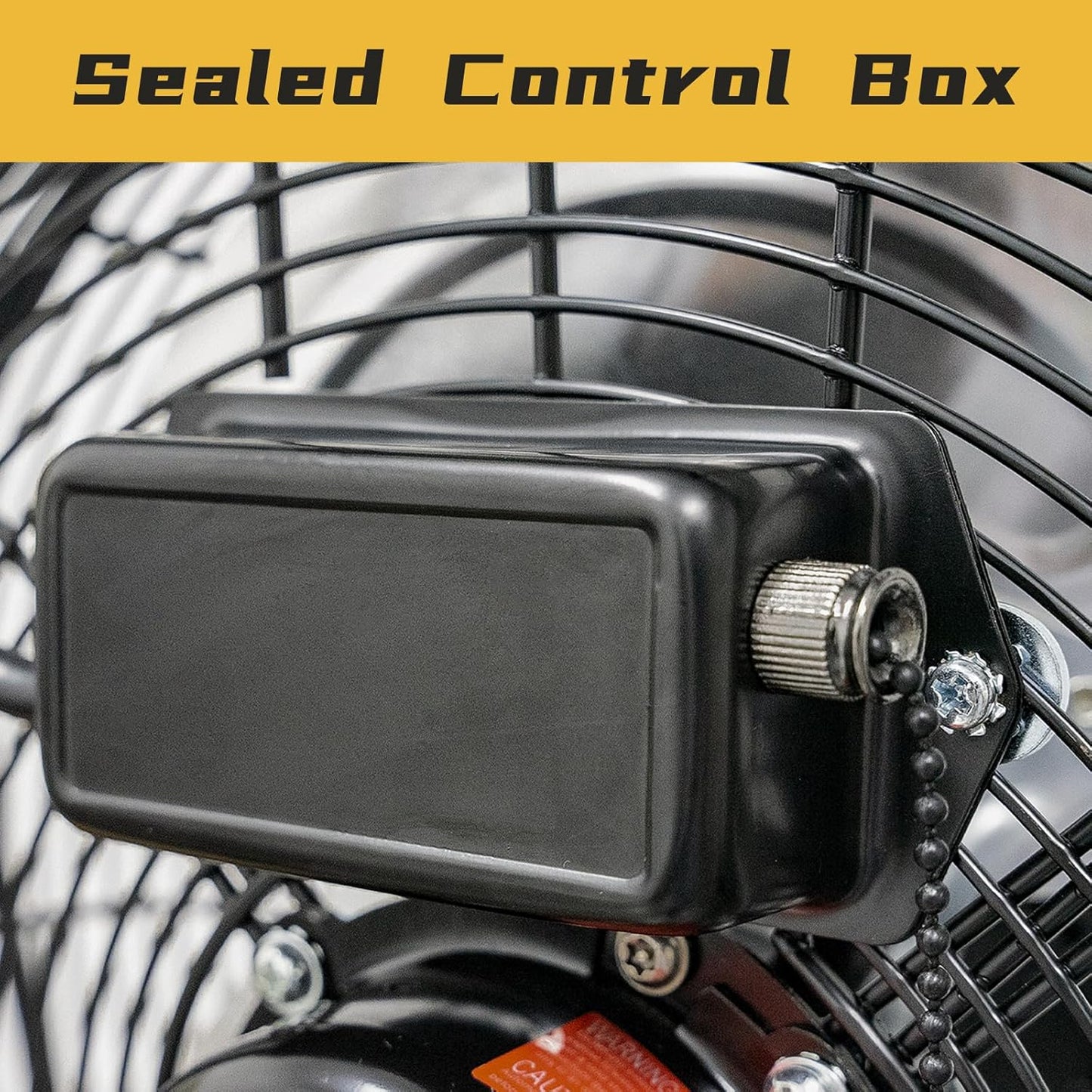 HiCFM 2500 CFM 12 Inch Industrial Wall Mount Fan, 3-Speeds High Velocity Wall fan with IP44 Enclosure Motor for Barn, Garage, Warehouse, Greenhouse and Commercial Use