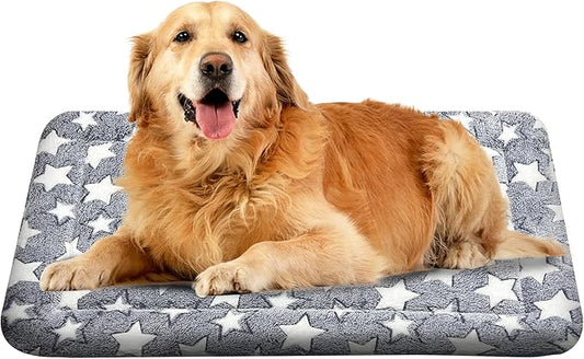 Dog Bed Mat, Reversible Crate Pads for Small/Medium/Large Dogs & Cats Sleeping, Portable & Soft, Dog Beds Crate Pad - Machine Washable Mat Bed Kennel Mat Cat Bed