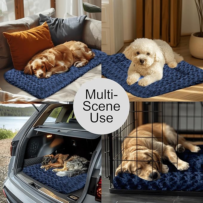Dog Bed Mat - Comfortable Dog Kennel Pad, Multi-Purpose Dog Crate Bed & Dog Bed Mats for Dogs & Cats – Soft Dog Crate Mat & Dog Bed Crate Mat for Dog & Cat
