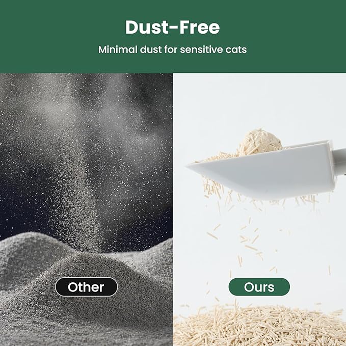 Gardner Pet Enzyme Tofu Cat Litter, Flushable Clumping Cat Litter, Low Dust, Odor Control, Plant-Based Natural Kitten Litter with Fast Absorption & Low Tracking (9LBS)