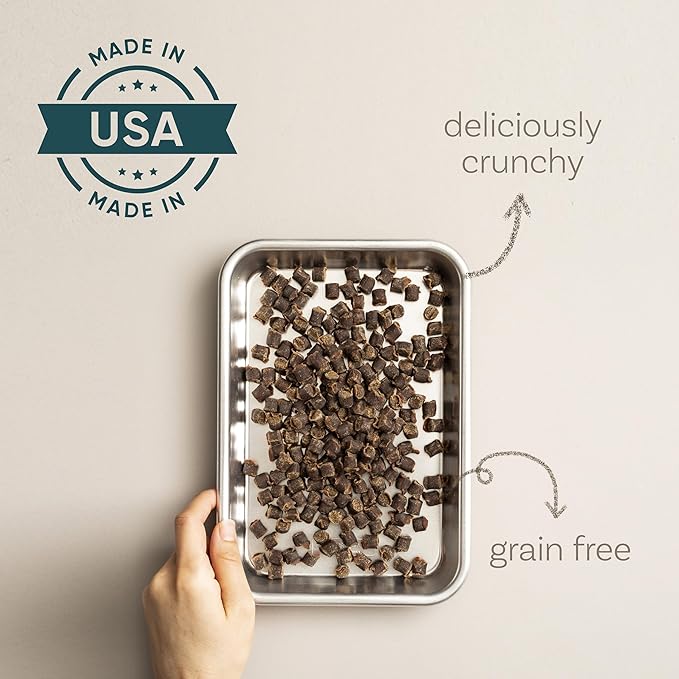 Polkadog Lucky Duck Crunchy Training Bits – All Natural, Grain Free Healthy Training Treats for Dogs. Handcrafted & Made in USA. Great for Dogs with Allergies or Sensitive Stomachs – 7oz