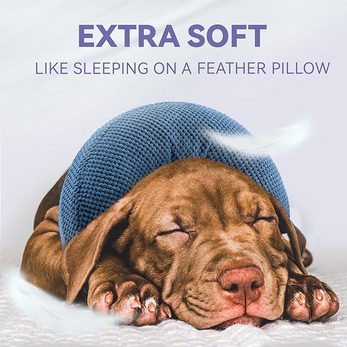 Inflatable Dog Cone Collar - Dog Neck Donut Cone Collar Alternative After Surgery - Soft Cone for Large Medium Small Dogs Cats - Alternative Recovery E Collar (Blue, XXL)