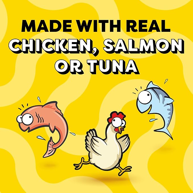 Temptations Creamy Puree Squeezable Lickable Wet Cat Treat Variety Pack, 0.42 oz. Tubes, 24 Count, Pack of 2 (48 Total)