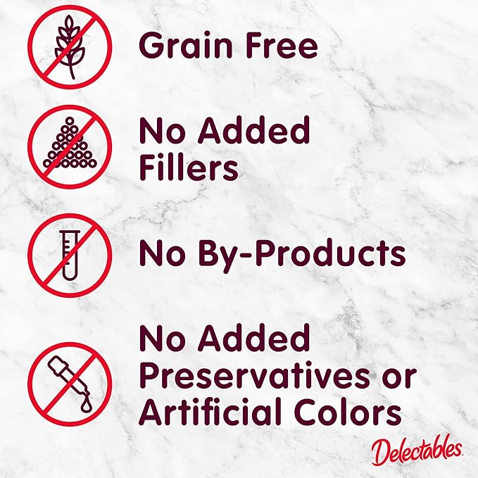 Delectables Squeeze Up Variety Pack, Creamy Squeezable Puree, Lickable Wet Cat Treats, Grain Free, No Added Fillers, No by-Products, No Added Preservatives, 0.5 Ounces Tube, 72 Tubes Total