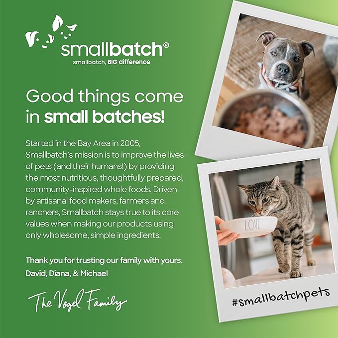 smallbatch Pets Premium Freeze-Dried Chicken Heart Treats for Dogs and Cats, 3.5 oz, Made and Sourced in The USA, Single Ingredient, Humanely Raise Meat, No Preservatives or Anything Artificial Ever