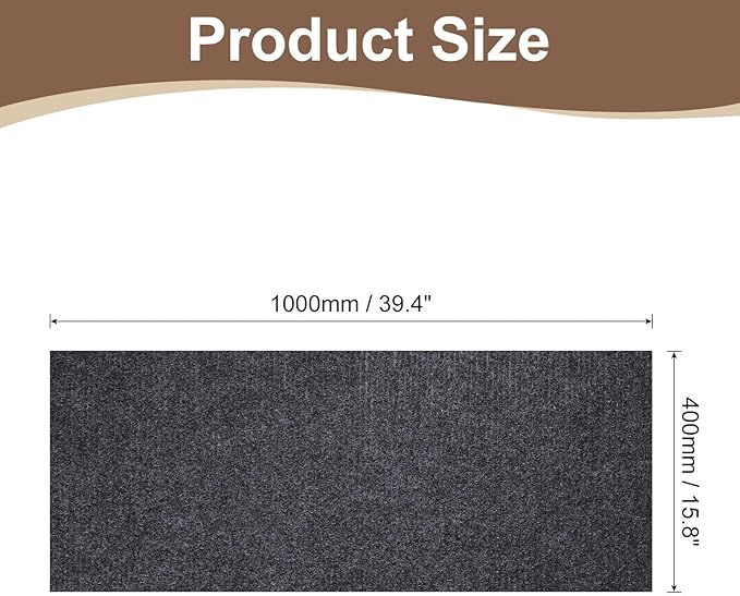 uxcell Self-Adhesive Cat Scratching Mat, 1 Roll 39.4" x 15.8" Couch Protector from Cat Claws for DIY Sofa, Wall, Doors, Cut Anti Cat Scratch Pad Carpet Mat, Dark Gray