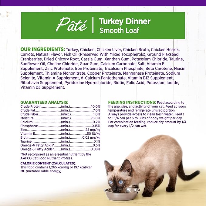 Wellness Complete Health Pate Adult Wet Cat Food, Natural, Protein-Rich, Grain Free, 5.5 Ounce, 24 Pack, (Turkey)