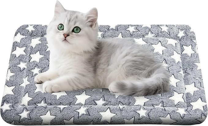 Dog Bed Mat for Crate, Soft Kennel Pad, Durable Comfort Mat for Dogs and Cats, Home and Crate Use (Gray, 18"*14"*1.5")