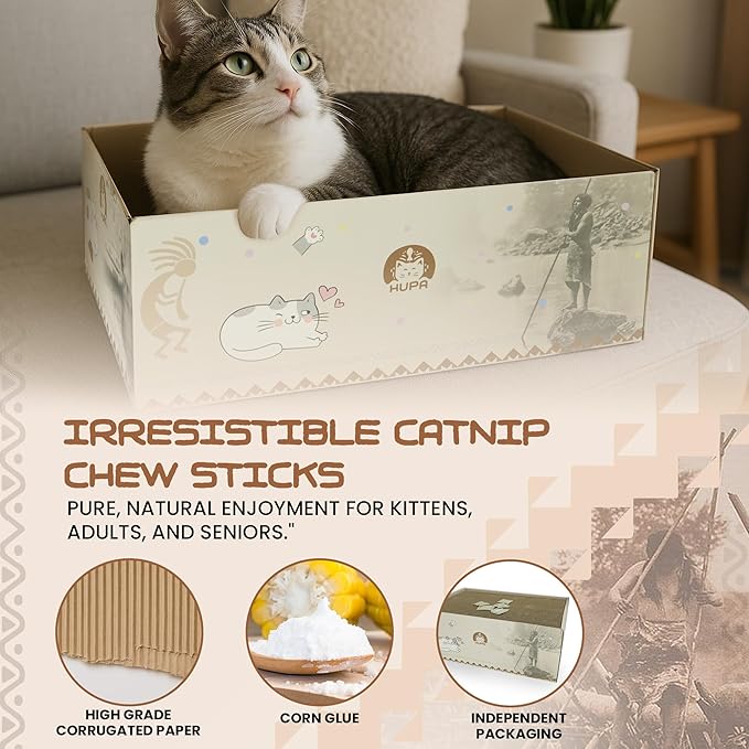 5 PCS Cat Scratching Boards | Reversible Cardboard Cat Scratcher with Catnip | Corrugated Cardboard cat Scratcher | Indoor Cat Scratch Pad | Durable Cat Scratcher Box | 16.34" L x 11.42" W x 5.51" H