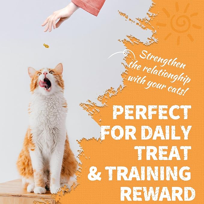 Just Try 16 OZ Krill & Chicken Cat Treats - Freeze-Dried Shrimp Snacks with Omega-3, Crunchy Cat Treats for Skin & Coat Health, Dental Care & Training Treats