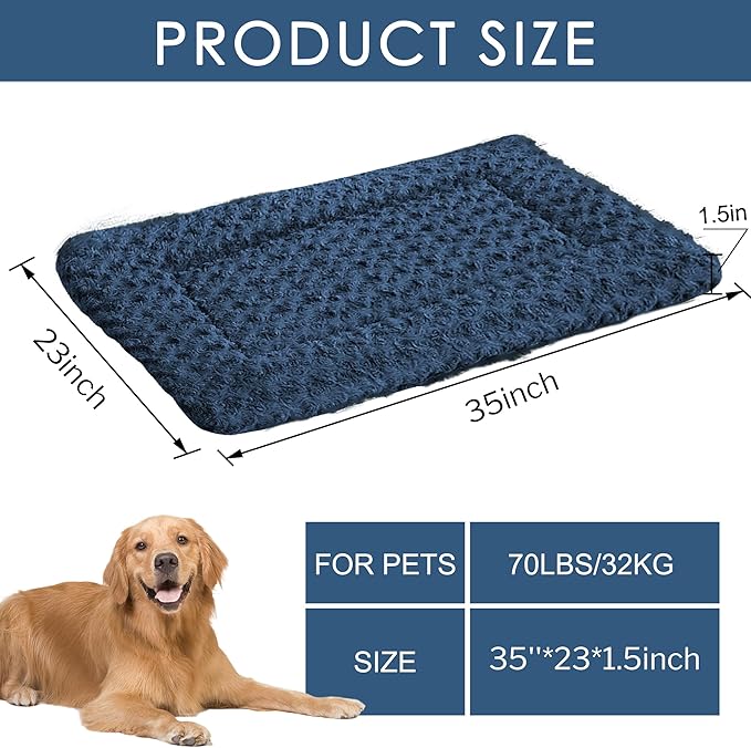 Dog Bed Mat - Comfortable Dog Kennel Pad, Multi-Purpose Dog Crate Bed & Dog Bed Mats for Dogs & Cats – Soft Dog Crate Mat & Dog Bed Crate Mat for Dog & Cat