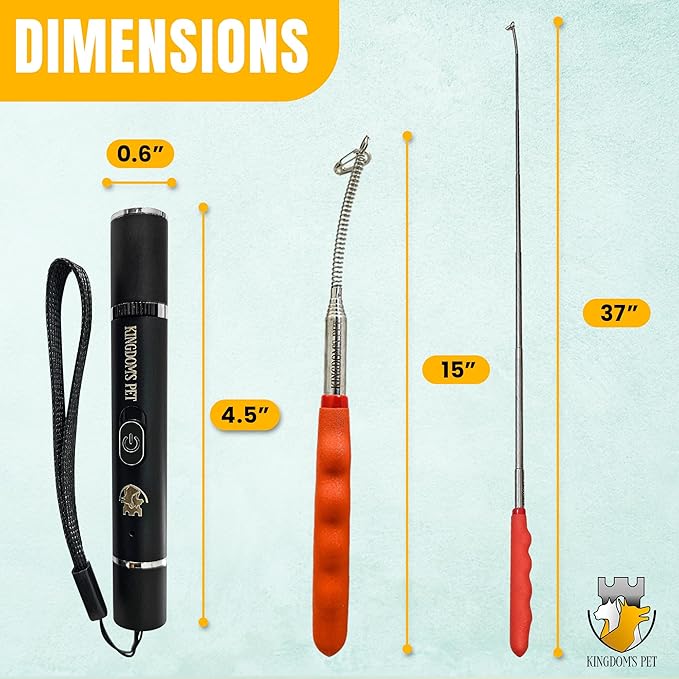 KINGDOM'S PET 3-in-1 Interactive Cat Toy Set – Rechargeable Laser Pointer, Feather Teaser & Wand for Indoor Cats’ Play and Exercise