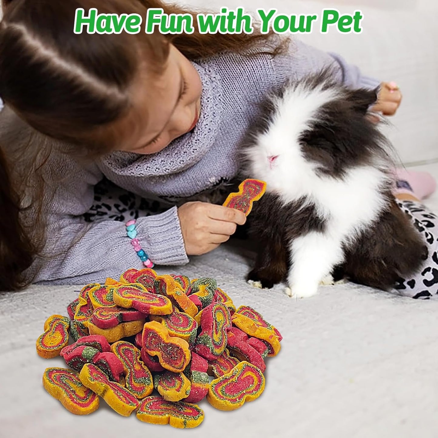 Fhiny Rabbit Chew Toys Mixed Forage Beetroot Carrot and Pumpkin Bunny Treats for Hamsters Guinea Pigs Chinchillas and Other Small Rodents Teeth Grinding (0.57lb/260g)