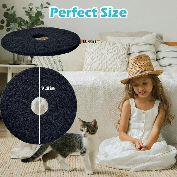 Cat Litter Box Replacement Filters for Lifewit Litter Box Cat, Activated Charcoal Filters Replacement to Absorb Odors and Litter Box Deodorizer for Hidden Enclosure Litter (6 Pack)