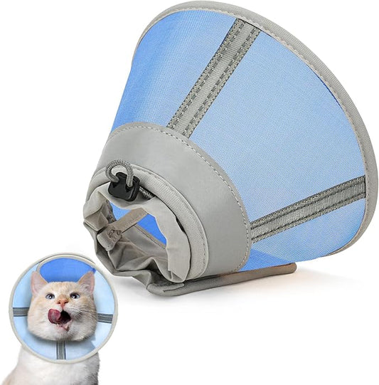 Cat Cone Collar Soft, Cat Recovery Collar for Large Medium Small Cats Kittens, Kitten Cone Alternative After Surgery