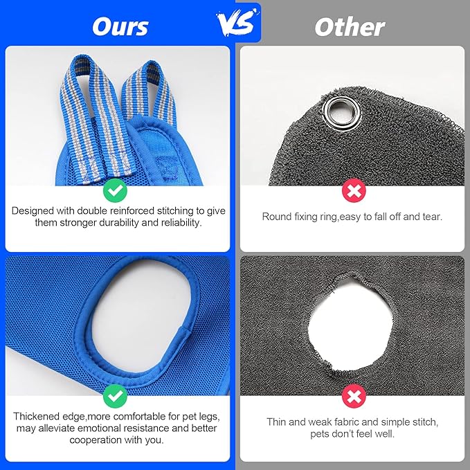 Pet Dog Grooming Hammock Harness for Medium Dogs Nail Trimming, Dog Sling for Cutting Nails, Dog Hanging Holder Hanger for Clipping Nails with Nail Clippers, Nail File, Scissors