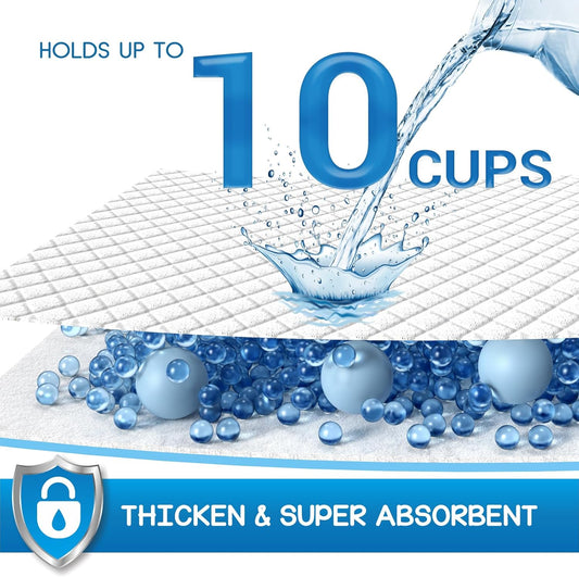 CROCI Dog Pee Pads 36x36in Extra Large, Wee Wee Pads for Dogs Super Absorbent Up to 10 Cups, Disposable (30 Counts)