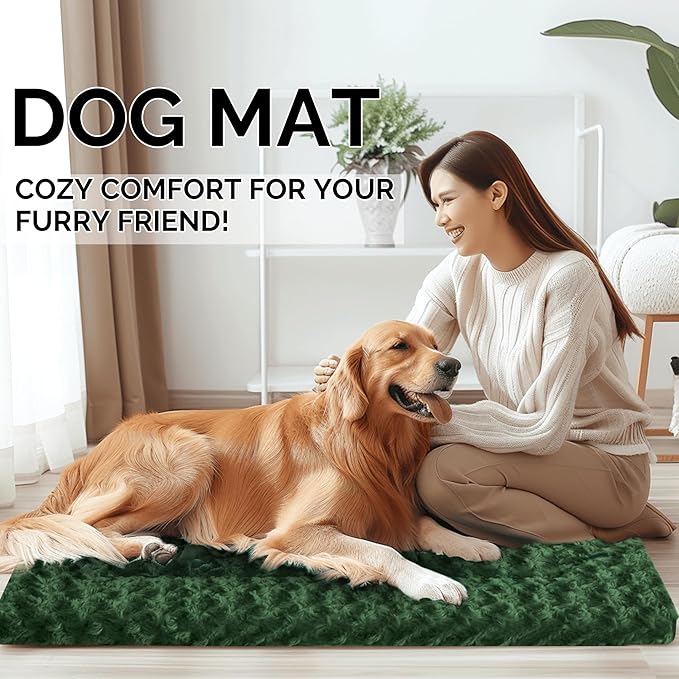 Dog Bed Mat - Comfortable Dog Kennel Pad, Multi-Purpose Dog Crate Bed & Dog Bed Mats for Dogs & Cats – Soft Dog Crate Mat & Dog Bed Crate Mat for Dog & Cat