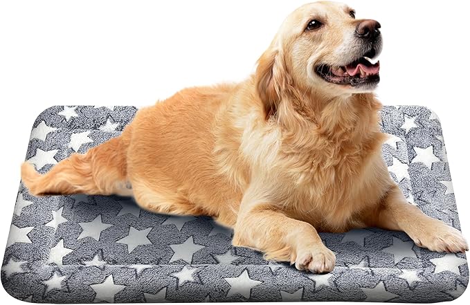 Dog Bed Mat - Comfortable Dog Kennel Pad, Multi-Purpose Dog Crate Bed & Dog Bed Mats for Dogs & Cats – Soft Dog Crate Mat & Dog Bed Crate Mat for Dog & Cat (Gray, L(35 * 23 * 1.5))