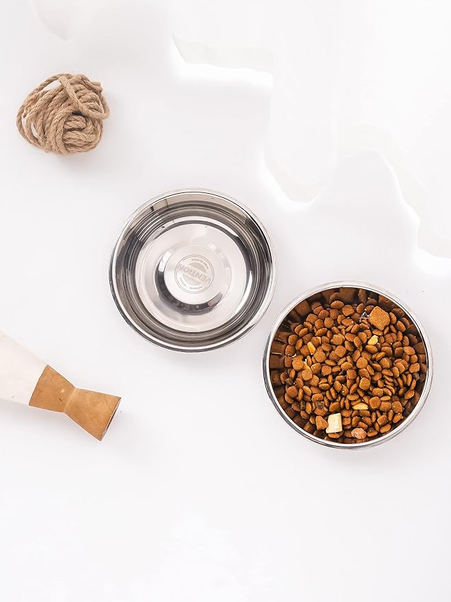 VENTION Stainless Steel Cat Bowls, Whisker Fatigue Cat Bowl, Metal Cat Dishes, Shallow Cat Food Dish