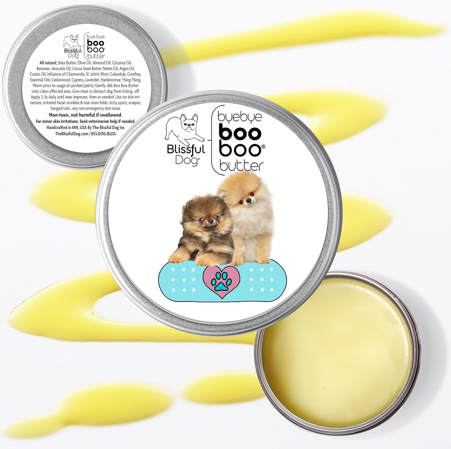 The Blissful Dog Pomeranian Boo Boo Butter, 16 oz.