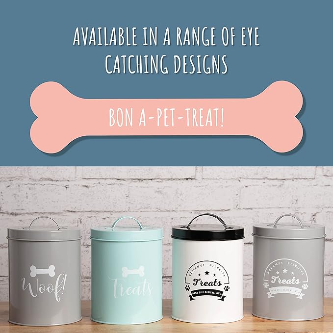 Park Life Designs 1.4 Qt. Small Treat Canister (Casper (Powder Blue))