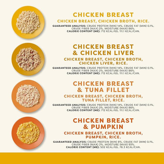 Applaws Natural Wet Cat Food in Broth, Limited Ingredient Canned Wet Cat Food, No Additives, Made with Natural Ingredients, Chicken Selection in Broth Cans (20 x 5.5 oz Cans)