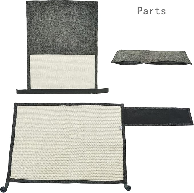 Fully Wrapped Cat Scratcher Couch- Natural Sisal Furniture Protection from Cats-Corner cat Scratcher for Couch Bed,Chair-Easy Installation