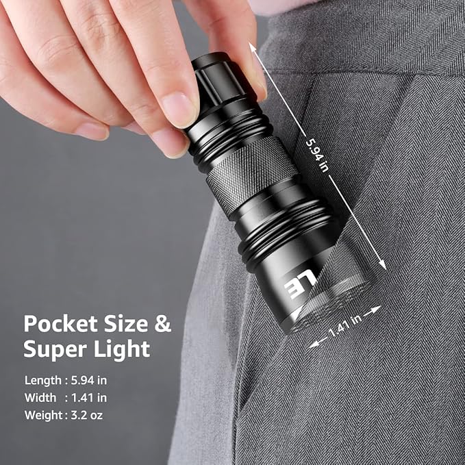 LE Black Light Flashlight, Small UV Lights with 21 LEDs, 395nm, Ultraviolet Light Detector for Invisible Ink Pens, Pet Dog Cat Urine Stain and More, AAA Batteries Included