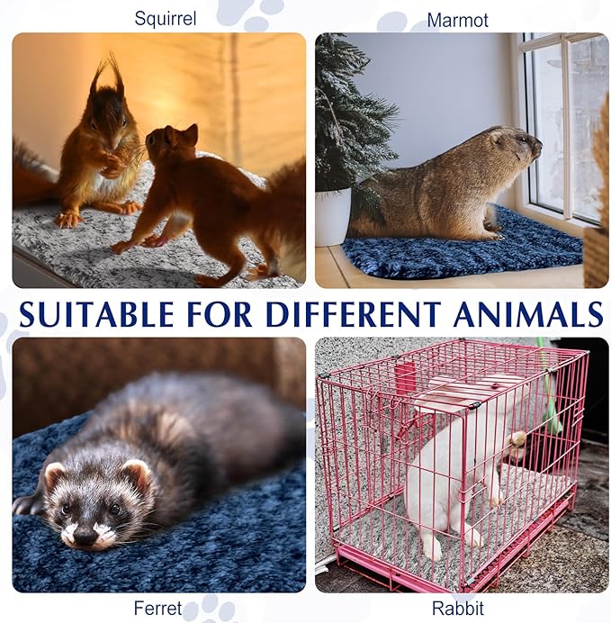 4 Pack Self Warming Cat Bed Indoor Self Heating Dog Cat Pad Washable 16 x 20 Inch Thermal Pet Kennel Pad Crate Bed Mat Reflect Body Heat for Outdoor