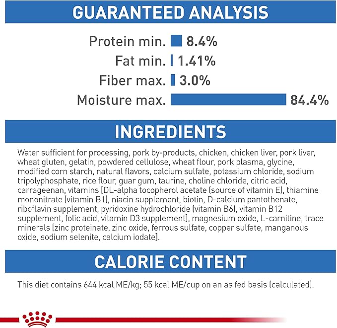 Royal Canin Feline Weight Care Thin Slices in Gravy Canned Adult Wet Cat Food, 3 oz cans 6-pack