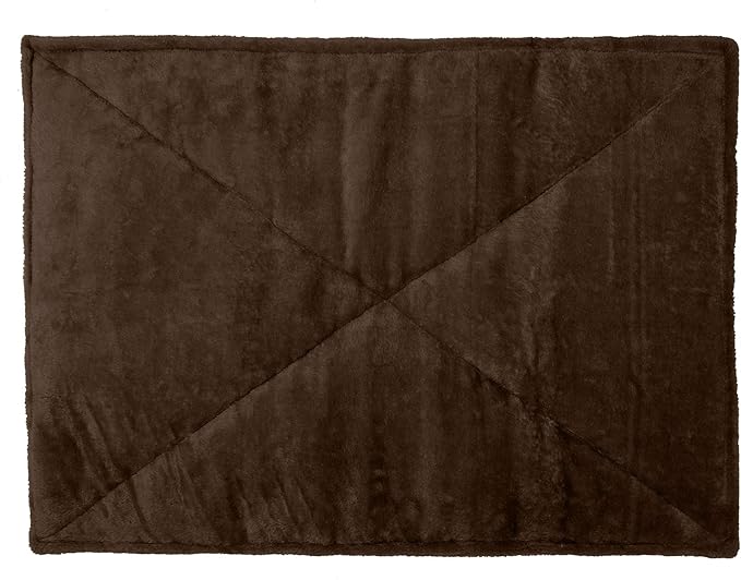 Furhaven ThermaNAP Self-Warming Cat Bed for Indoor Cats & Small Dogs, Washable & Reflects Body Heat - Quilted Faux Fur Reflective Bed Mat - Espresso, Small