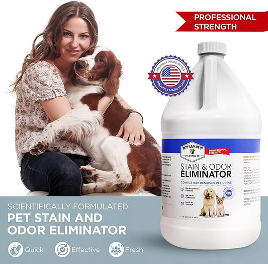 Professional Strength Pet Odor Eliminator | Urine Odor Remover | Pet Urine Enzyme Cleaner | Pet Stain and Odor Remover | Enzymatic Cleaner for Dog Urine and Cat Urine