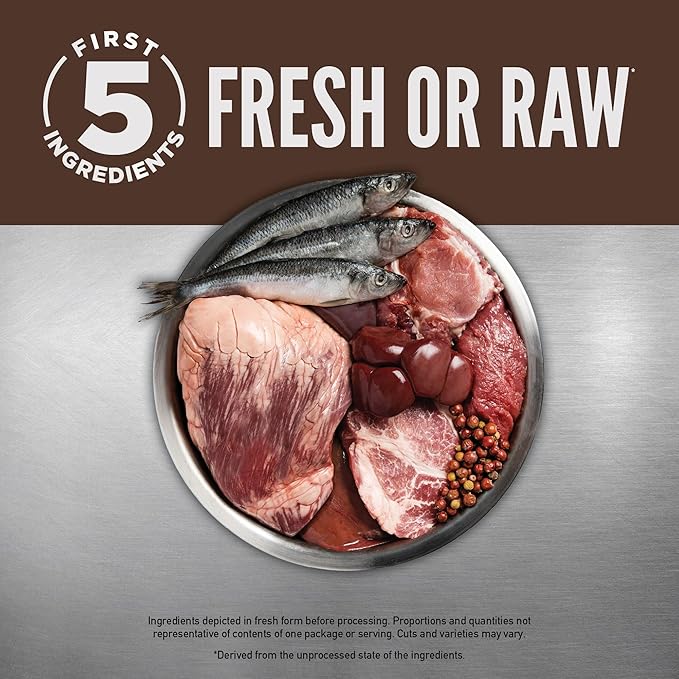 ORIJEN Grain Free High Protein Premium Dry Cat Food Regional Red Recipe 4lb Bag