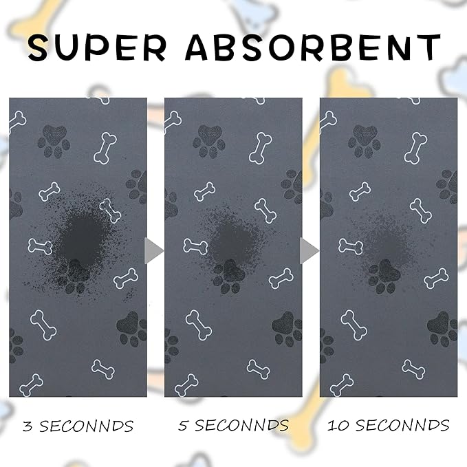 Pet Cat Dog Food Mat Non Slip Mat for Dog Water Bowl Mat Quick Dry Absorbent Cat Feeding Mat, 32 * 17 in, Brown