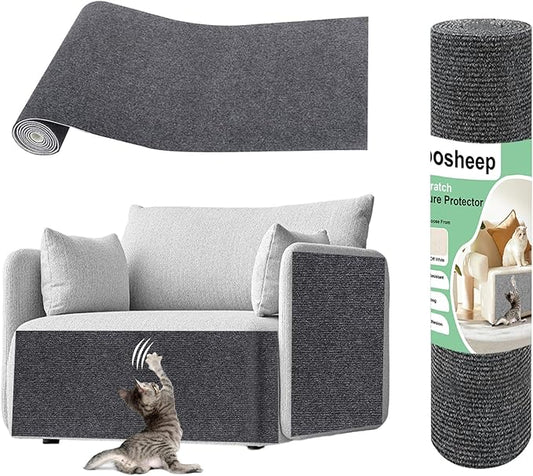 Furniture Pet Protectors Sofa Protector for Cats Couch Corner Protectors for Cat Scratch Furniture Protector Corner Grey 15.8"×23.6"