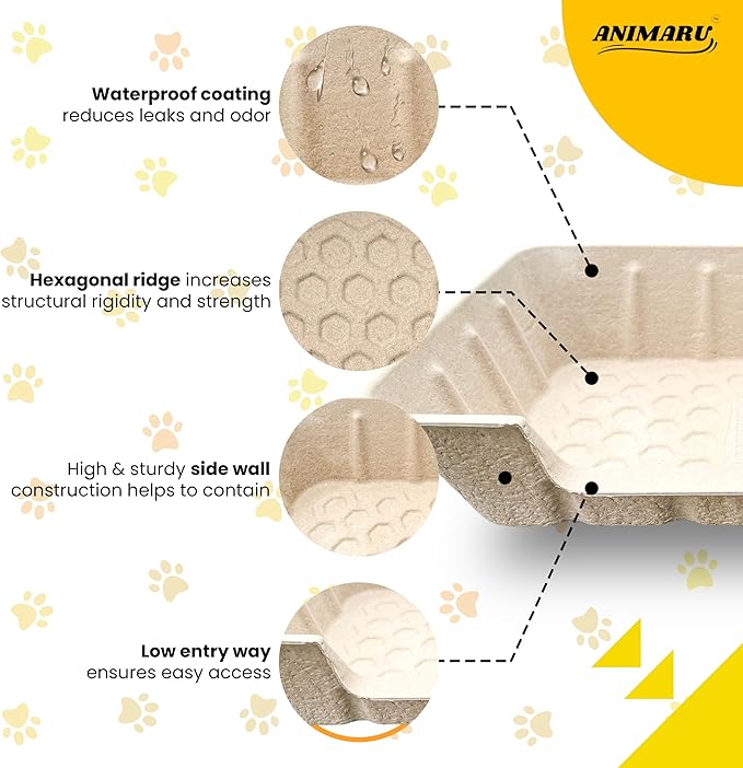 Disposable Litter Boxes (Jumbo - Low Entry, 4-Pack)